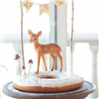 Adorno felpa Bambi con bonete